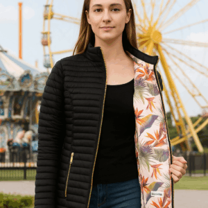 Chompa acolchada estilo puffer